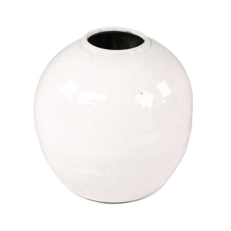 Vase de table en céramique Emperatriz, H 11 po x l 11 po x P 11 po