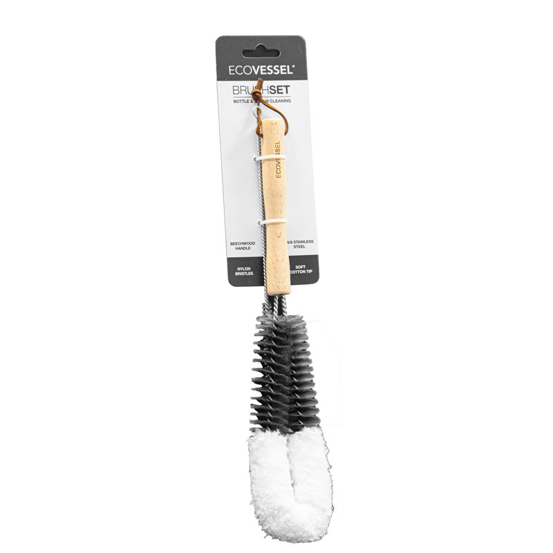 EcoVessel Bamboo Bottle Cleaning Brush