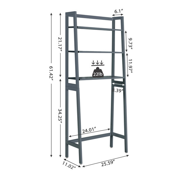 Latitude Run® Cersei 19.5 W x 26 H x 8 D Wall Mounted Bathroom Shelves &  Reviews