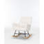 Chaise berçante, chaise berçante, fauteuil à bascule rembourré avec dossier haut, chaise berçante et fauteuil inclinable