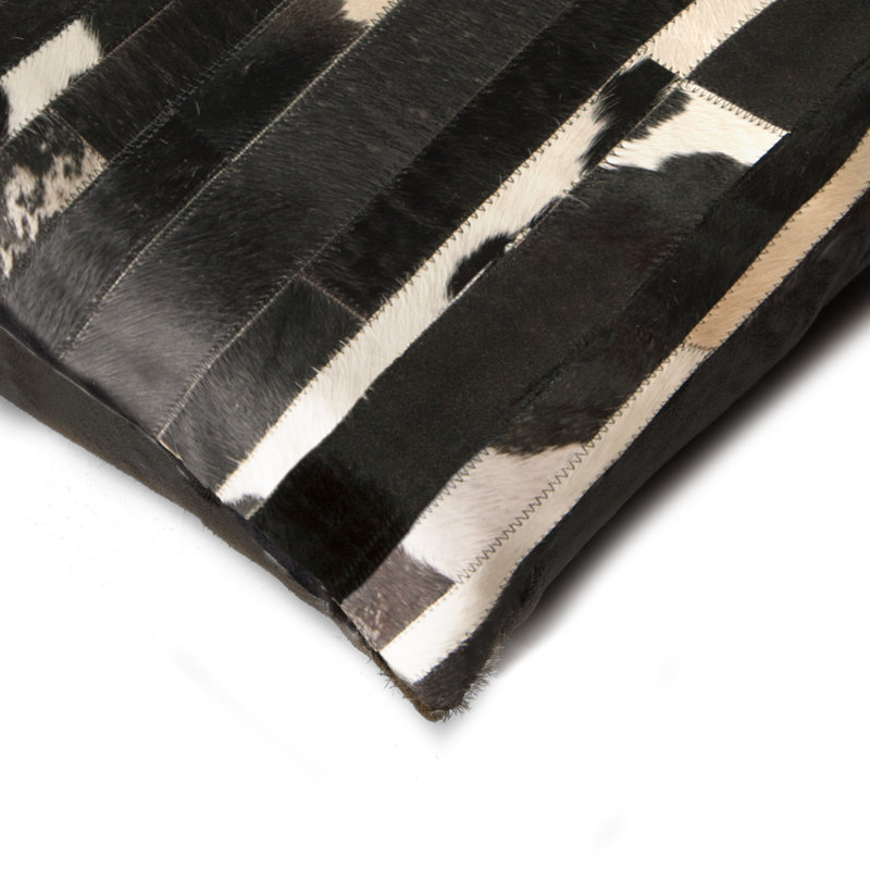 Housse et insert de coussin carré en cuir / suède Graham