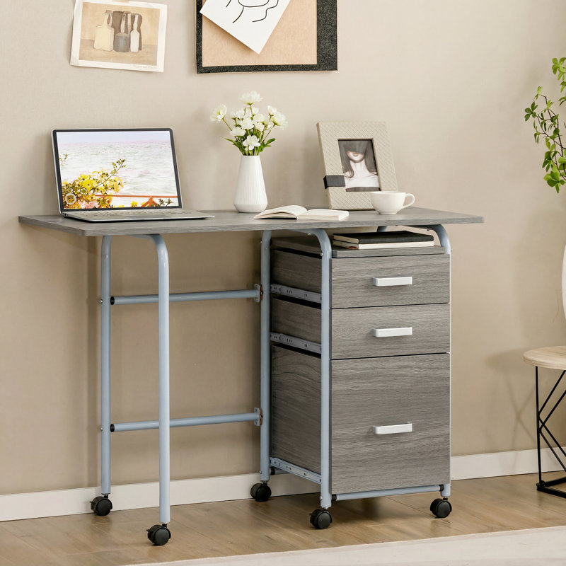 Metal Base Computer Desk
