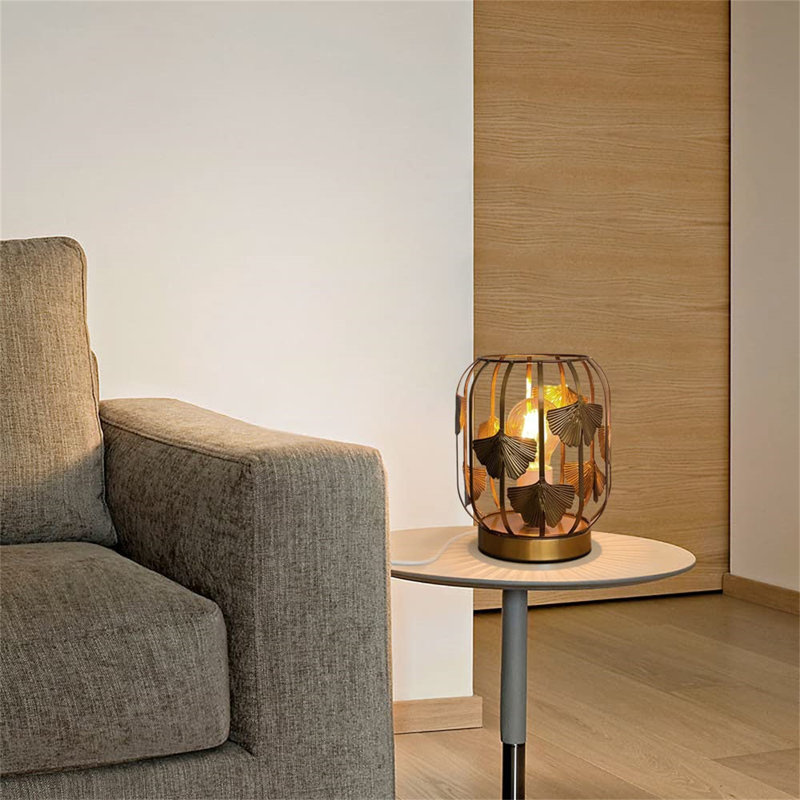 Metal Table Lamp, Gold