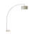Modern Silver Arch Floor Lamp, 78-Inch With KD Shade For Living Room Or Office | Gift Idea