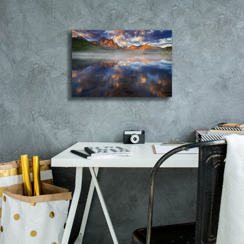 Epic Graffiti 'Sawtooth Reflections' by Rick Berk Canvas Wall Art