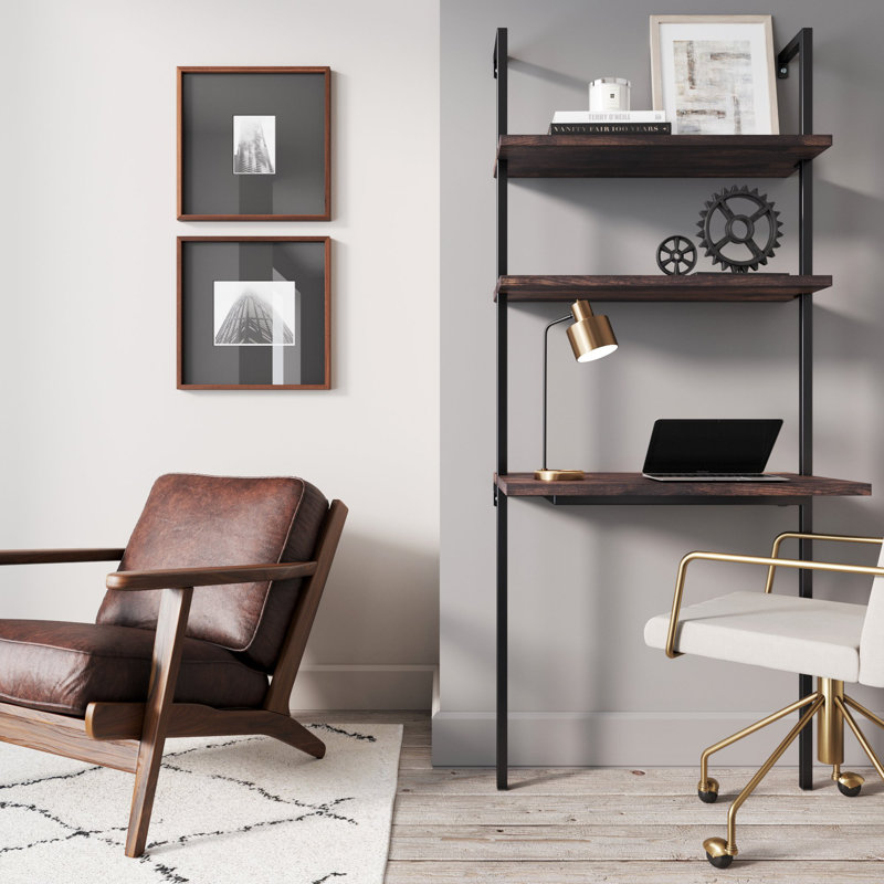 Theo Leaning Ladder Desk - Farmhouse Style