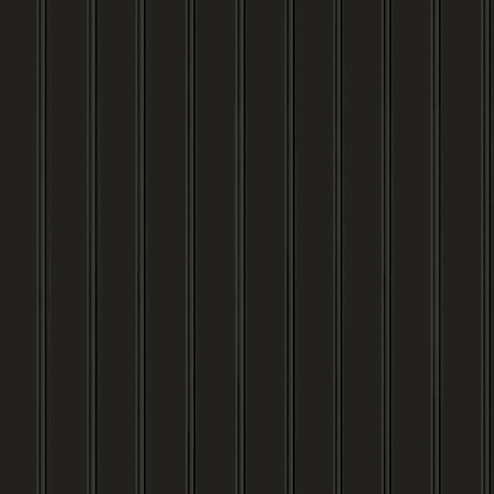 Beadboard Peel and Stick Wallpaper, Black