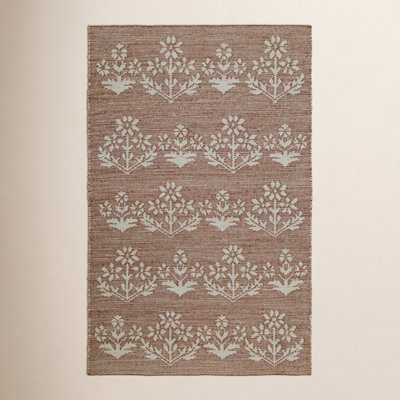 Heidi Botanical Flatweave Jute Rug