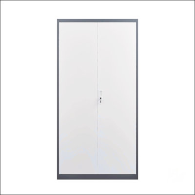 Armoire grande capacité en métal gris