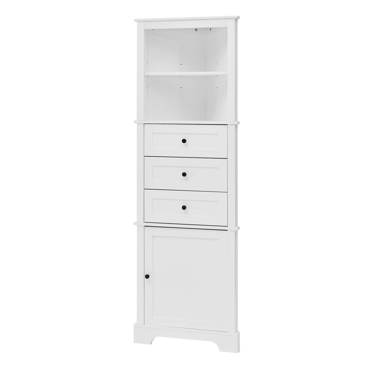 Wildon Home® Arkansas Tall Bathroom Cabinet, Freestanding Storage