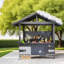 Pavillon de jardin en acier moderne avec rangement, 9,4 x 6,2 pi pour patio