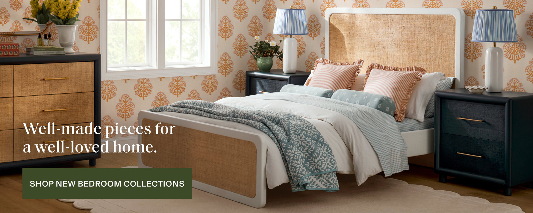 Well-made pieces for a well-loved home. Shop new bedroom collections.