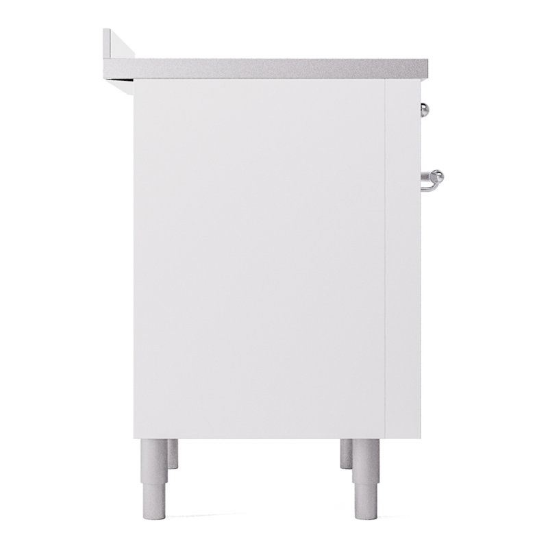 ILVE Nostalgie II 36 in Induction Range, White/Chrome