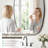 Oval Bathroom Mirror, Brushed Aluminum Alloy Frame Vanity Wall Mirror For Bedroom, Living Room, Hanging Or Leaning Horizontal Or Vertical-1423905677-1423905676