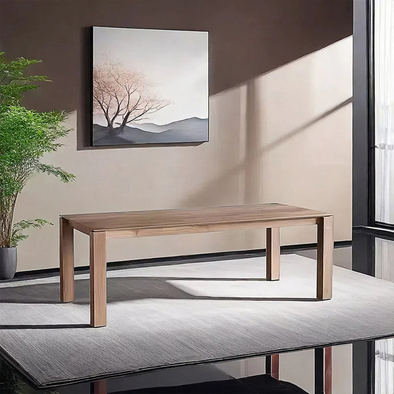 Kapiolani Ash Solid Wood Dining Table, 29.52"H x 70.86"L x 31.49"W