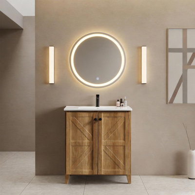 Meuble-lavabo de 30 po avec lavabo en céramique