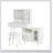 Modern Makeup Vanity Desk With Adjustable LED Lights, Retractable Dressing Table, And Built-In Power Outlet For Enhanced Beauty Routine-262409882