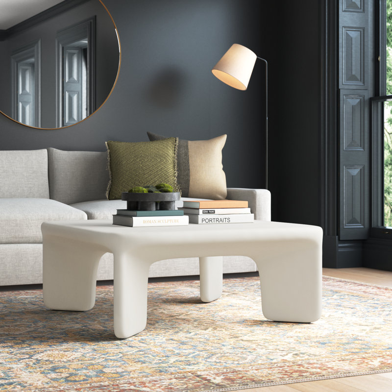 Lela Single Coffee Table, White
