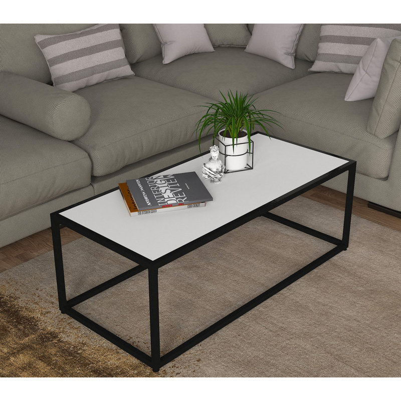 Servin Frame Coffee Table, White