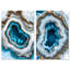 Ensemble de décorations murales « Gilded Geode Eyes » sur toile par Art Remedy, cadre noir, 10 x 15-1089395082-1089395187