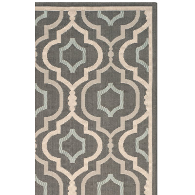 Courtyard Performance Geometric Rug