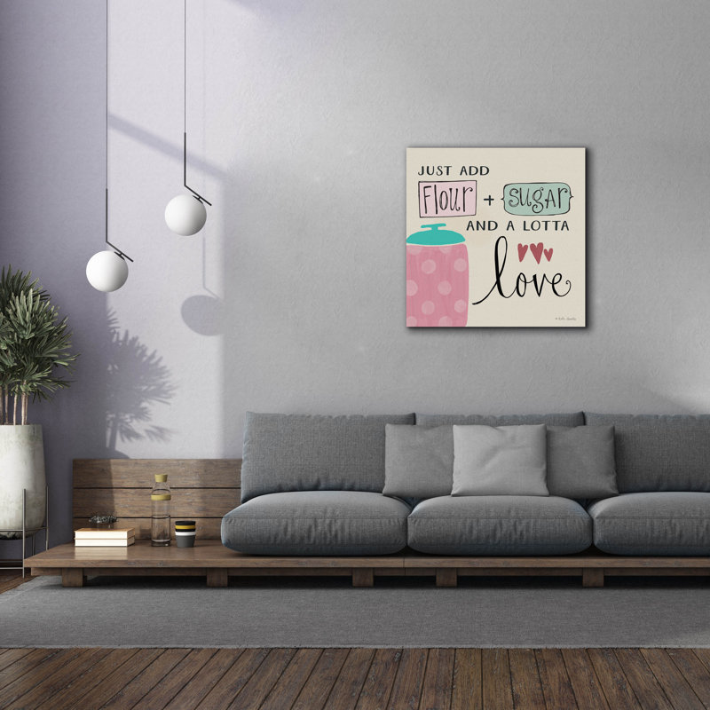 «Epic Graffiti» «Add Love» par Katie Doucette, art mural sur toile, 37 po x 37 po