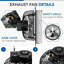 Ventilateur d'extraction à volets en aluminium 7 po. IPower, 1680 tr / min, 760 CFM, 28 W