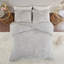 Ensemble de housse de couette à motif floral en chenille capitonnée 3 pièces pour lit double / grand-121108189