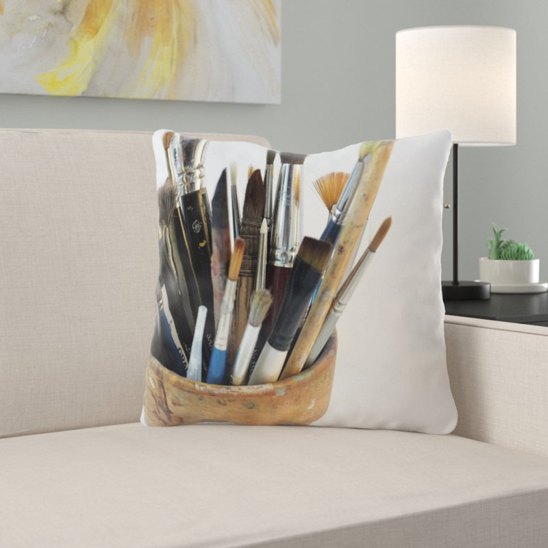 Reversible Throw Pillow, Indoor, Microsuede