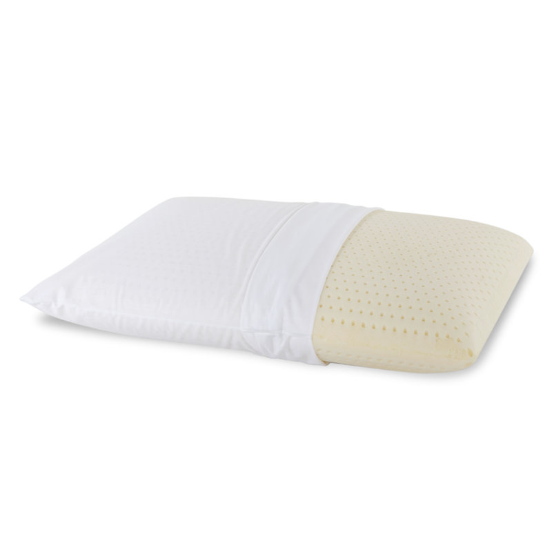 King Size White Talalay Latex Hypoallergenic Pillow