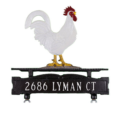Enseigne de boîte aux lettres à 1 ligne