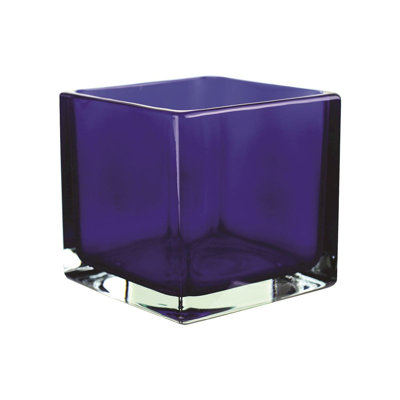 Vase carré doré