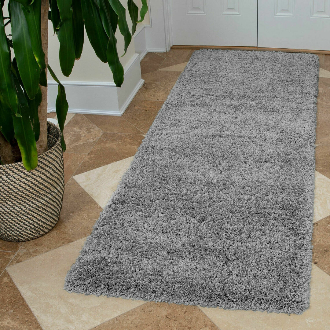 Aanuoluwa Solid Colour Shag 160cm X 230cm Indoor / Outdoor Area Rug