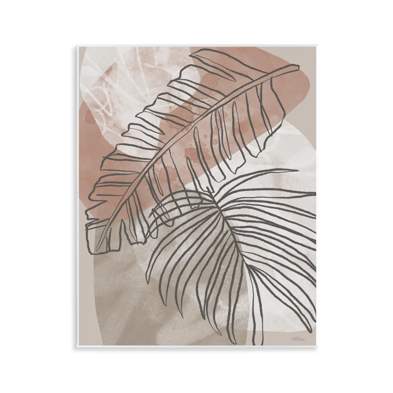 Plaque murale de feuilles de terre tropicale, design par Cat Thurman Designs