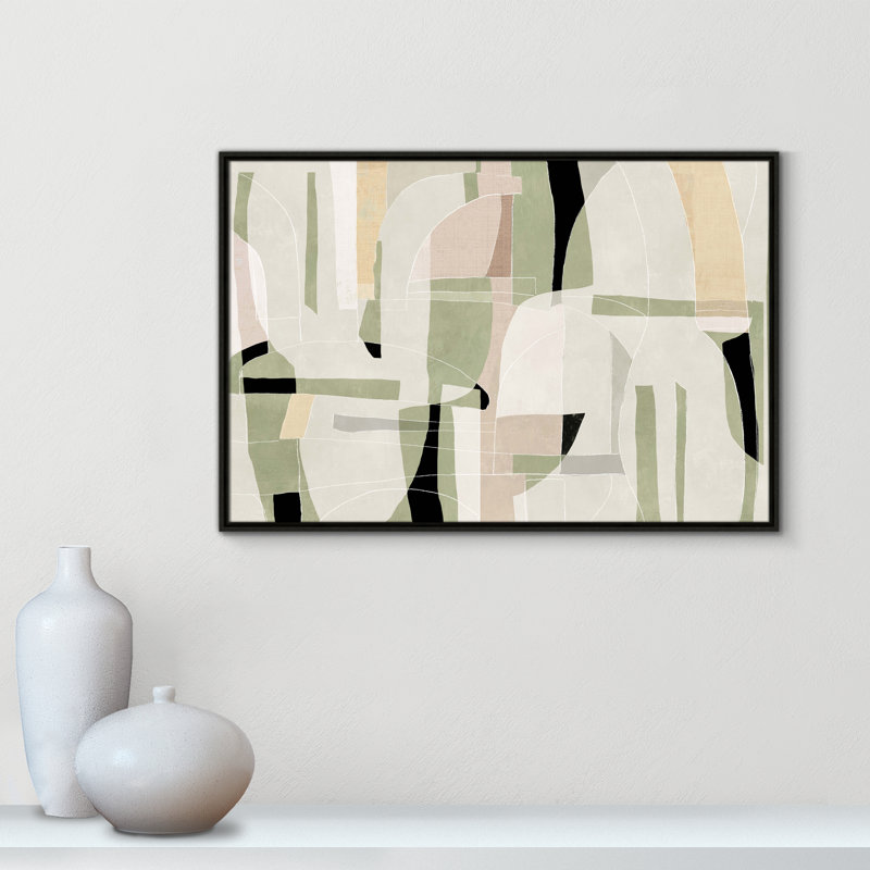 Brienne Sunny Barcelona - Toile à cadre flottant, L 37,5 po x H 25,5 po, Espresso