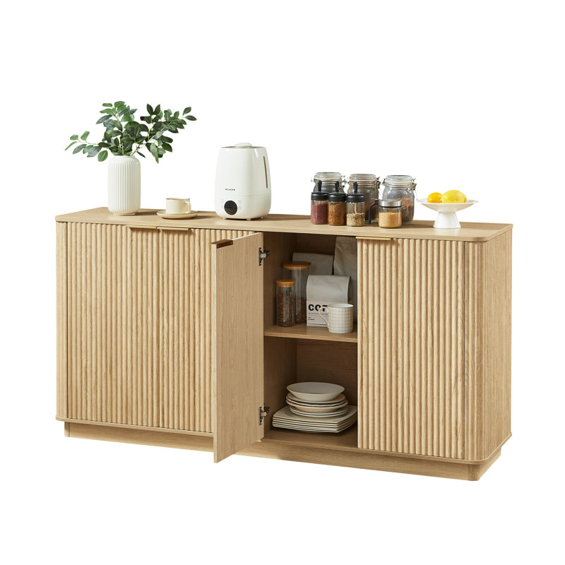 Buffet moderne en bois Bralen, Chêne