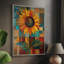 Reproduction encadrée FLORAL Series CDLxxxi - bois massif-1344922546