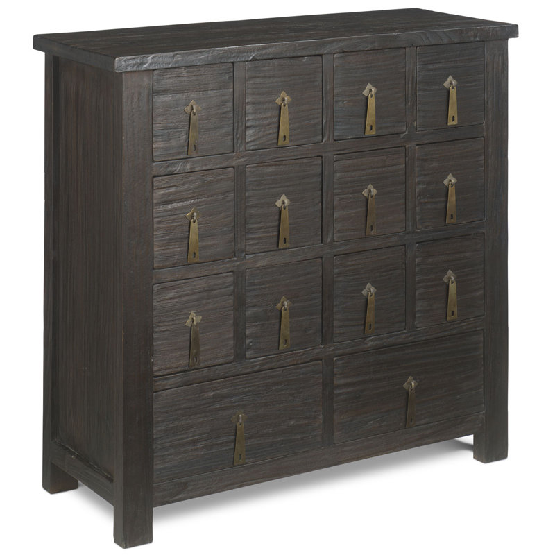 Hargreaves Solid Wood 90cm W 16 - Drawer Chest of Drawers