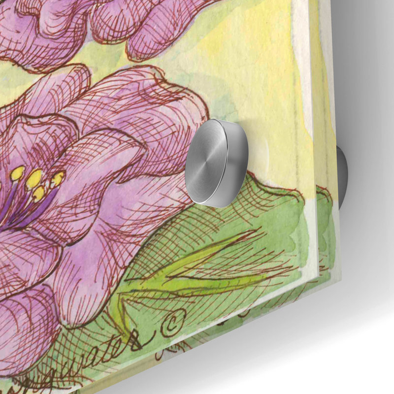 Art mural en verre Winston Porter «Savons Des Gardenia» par Andrea Strongwater, H 24 po x l 24 po x P 0,2 po