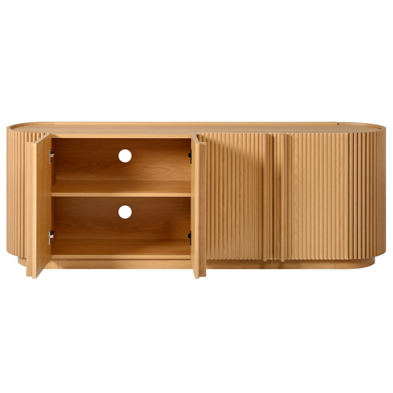 Meuble télé Elyas Mid Century, Naturel