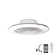 Aarun XL 95W LED Dimmable Ceiling Light & 58W DC Reversible Fan, Silver Finish C/W Remote Control, APP & Alexa/Google Voice Control, 5900Lm