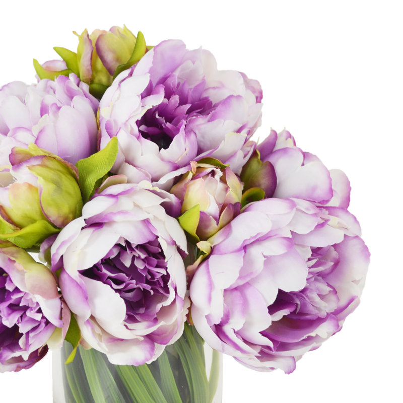 Peony Water Floral in Glass Pot