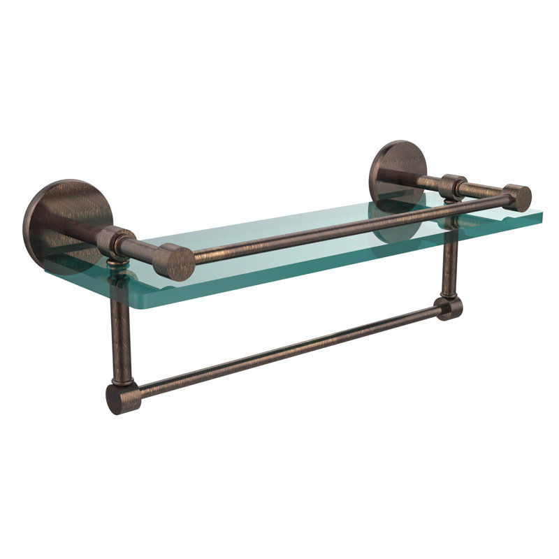 Dalston Bracket Shelf with Towel Bar, Venetian Bronze