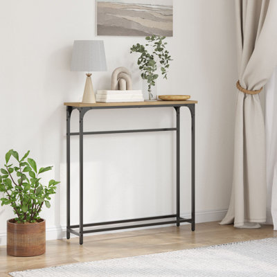 Console Table Old Wood Compact Simplistic