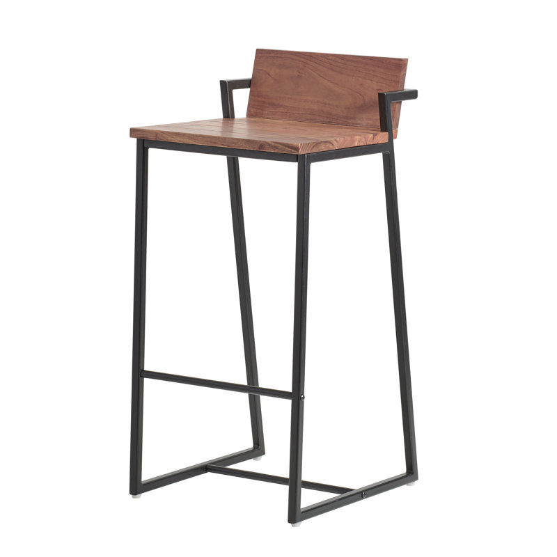 Agu Counter Stool with Metal Frame, Bar Stool (29.8" Seat Height)