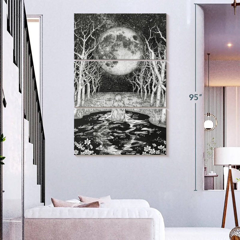 Oberle The Moonlight Bather, 74" H x 48" W
