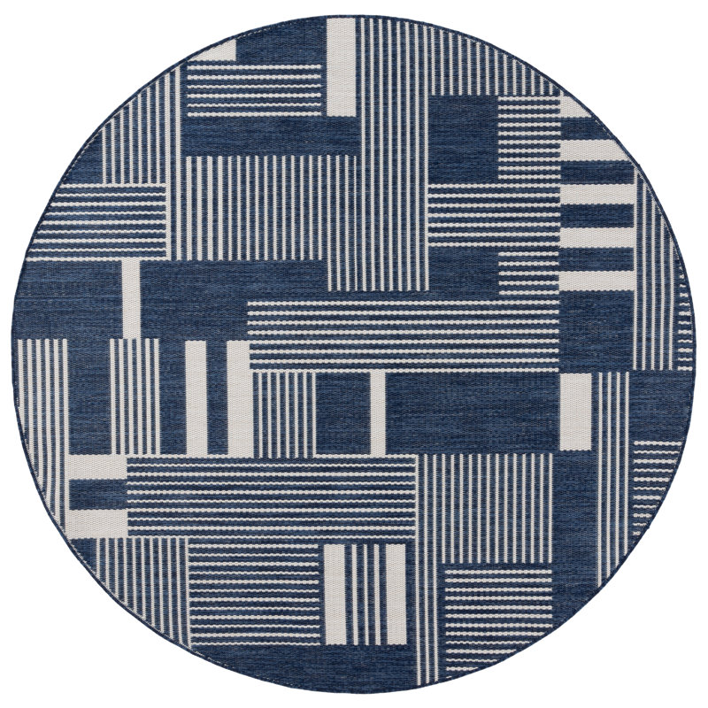 Shoreham Performance Performance Abstract Rug, Round 6'7"