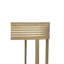 Bezno 116cm Glass Top Console Table