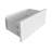 Extended Desktop 10 Drawers Chest Of Drawer Without Handle White Colour Vanity