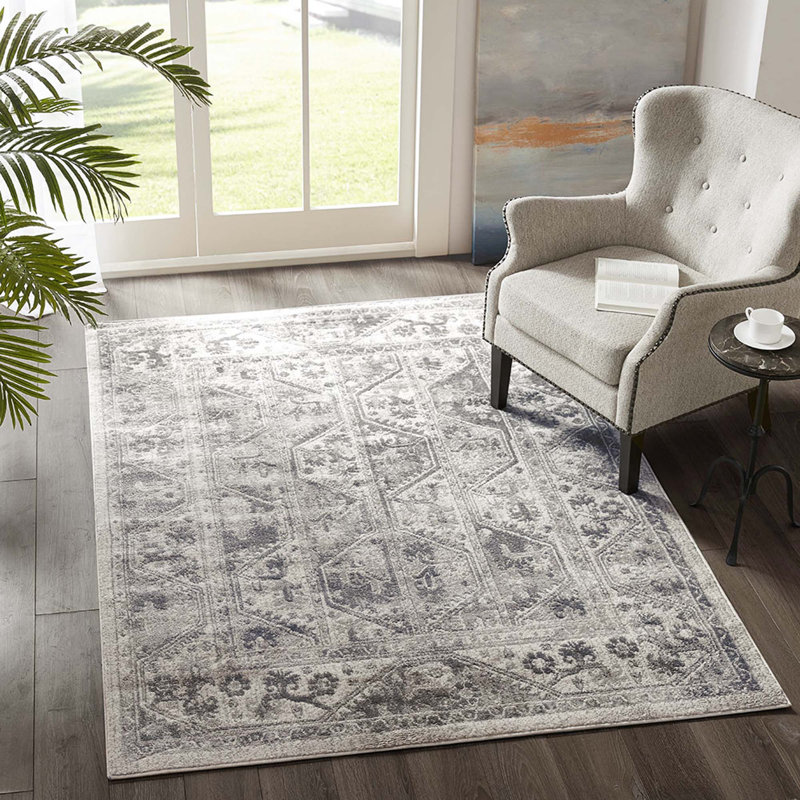Tapis à bordure carrelée, Rectangle 8 pi x 10 pi